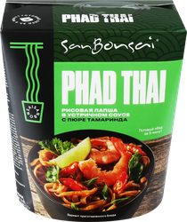 Лапша SANBONSAI Phad Thai в устричном соусе с пюре тамаринда, 123г, изображение