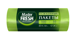 Пакеты для мусора MASTER FRESH Eco 160л, голубые, 10шт, фотография