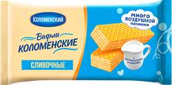 Вафли КОЛОМЕНСКОЕ Сливочные традиционные, 200г, изображение