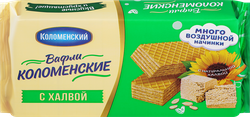 Вафли КОЛОМЕНСКОЕ с халвой, 200г, фотография