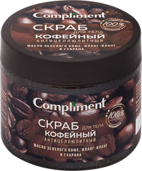 Скраб для тела COMPLIMENT Кофейный антицеллюлитный, 400мл, детальное фото