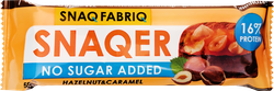Батончик SNAQ FABRIQ Фундук и карамель, глазированный, 50г, вид
