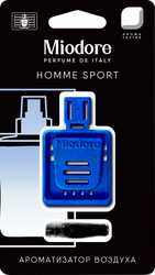Ароматизатор автомобильный MIODORE Homme Sport, на дефлектор, вид