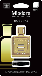 Ароматизатор автомобильный MIODORE Boss №6, на дефлектор, картинка
