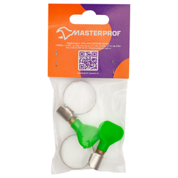 Хомут обжимной MASTERPROF 16–25 мм для шланга 3/4" и 1", 2шт, крупный план