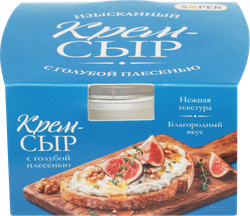 Крем-сыр SUPER с голубой плесенью 65%, без змж, 80г, изображение