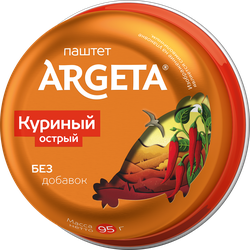 Паштет куриный ARGETA острый, 95г, крупный план