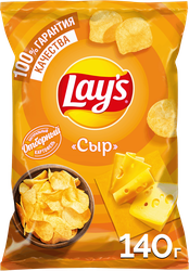Чипсы картофельные LAY'S Сыр, 140г, изображение