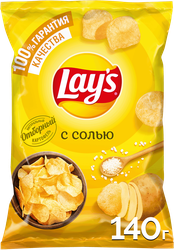 Чипсы картофельные LAY'S Натуральные, 140г, картинка
