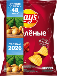 Чипсы картофельные LAY'S Рифленые Лобстер, 140г, картинка
