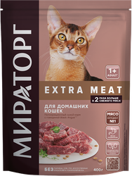 Корм сухой для взрослых кошек МИРАТОРГ Black Angus с говядиной, старше 1 года, 400г, вид