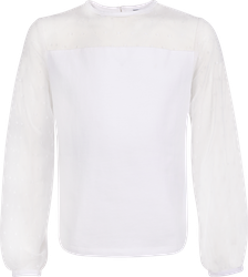 Блузка для девочки INWIN Kids, белая, Арт. HJAW2226, фотография