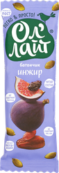 Батончик фруктово-ореховый ОЛ'ЛАЙТ Инжирный, 30г, детальное фото