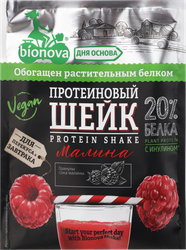 Шейк протеиновый BIONOVA с малиной, 25г, картинка