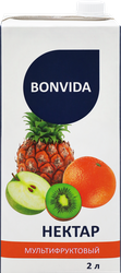 Нектар BONVIDA Мультифруктовый, 2л, крупный план