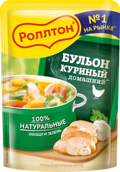Бульон РОЛЛТОН Домашний Куриный, 90г, крупный план