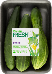 Огурцы Атлет ЛЕНТА FRESH, 450г, изображение