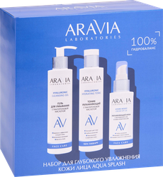 Набор подарочный ARAVIA LABORATORIES Aqua Splash, для глубокого увлажнения кожи лица, 500мл, изображение