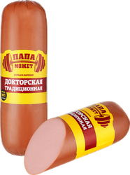 Колбаса вареная ПАПА МОЖЕТ Докторская Традиционная, 600г, фото