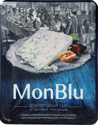 Сыр MONBLU с голубой благородной плесенью 50%, без змж, 100г, фотография