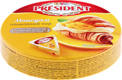 Сыр плавленый PRESIDENT Маасдам 45%, без змж, 140г, фотография