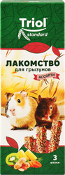 Изображение товара Лакомство для грызунов TRIOL Standard Ассорти с фруктами, овощами и орехами, 75г