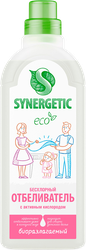 Отбеливатель SYNERGETIC с активным кислородом, без хлора, 1л, фотография
