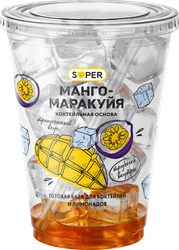 Коктейльная основа замороженная SUPER Манго-маракуйя, 240г, крупный план