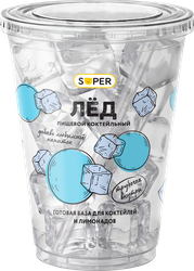 Лед пищевой SUPER Коктейльный, 180г, вид