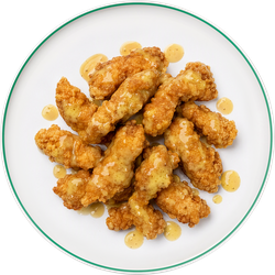 Байтсы куриные с медово-горчичным соусом ЛЕНТА FRESH, 180г, крупный план