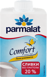 Сливки ультрапастеризованные PARMALAT Comfort безлактозные 20%, 500г, фото