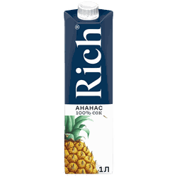 Сок RICH Ананас, 1л, вид