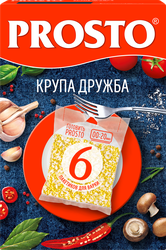 Крупа PROSTO Дружба, смесь рисовой крупы и пшена, в пакетиках, 6х62,5г, детальное фото