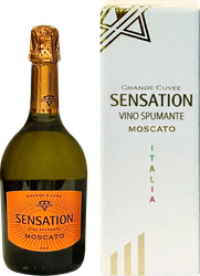 Вино игристое SENSATION Москато регион Тревенецие белое сладкое, п/у, 0.75л, картинка