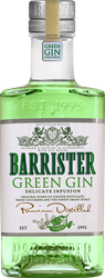 Джин BARRISTER Грин дистиллированный 40%, 0.5л, вид