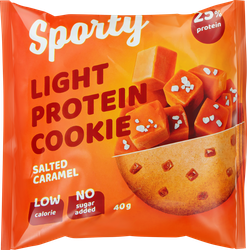Печенье протеиновое SPORTY Protein Light Соленая карамель, 40г, детальное фото