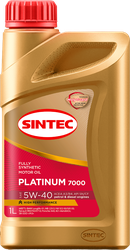 Масло моторное SINTEC Platinum 7000 5W-40 A3/B4 SN/CF, синтетическое, 1л, картинка