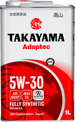 Масло моторное TAKAYAMA синтетическое SAE 5W-30 API SN/СF С3, 1л, вид