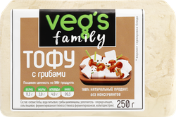 Тофу VEG`S с грибами, 250г, вид