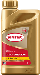 Масло трансмиссионное SINTEC TRANS ТМ4 SAE 75W-90 API GL-4, полусинтетическое, 1л, изображение