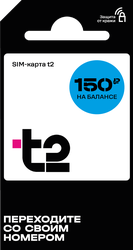 Сим-карта T2, с балансом 150руб, картинка