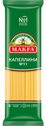 Макароны MAKFA Капеллини, вермишель длинная, 450г, крупный план