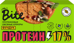 Крекеры овсяные протеиновые TAKE A BITE с фундуком, 125г, фотография
