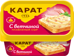Сыр плавленый КАРАТ с ветчиной 45%, без змж, 400г, детальное фото