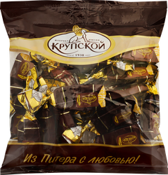 Конфеты Ф.КРУПСКОЙ Грильяж глазированные, 200г, детальное фото