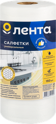 Салфетки ЛЕНТА 25х21см, соты, в рулоне, 150шт, фото