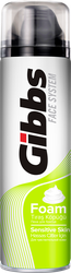 Пена для бритья GIBBS Sensitive, 200мл, вид