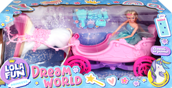 Набор игровой LOLA FUN Кукла в карете, с аксессуарам, 17 предметов, детальное фото