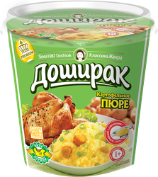 Пюре картофельное ДОШИРАК с соусом куриный с овощами, 52г, фотография