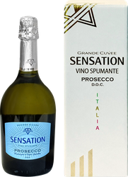 Вино игристое SENSATION Просекко регион Венето белое брют, п/у, 0.75л, картинка